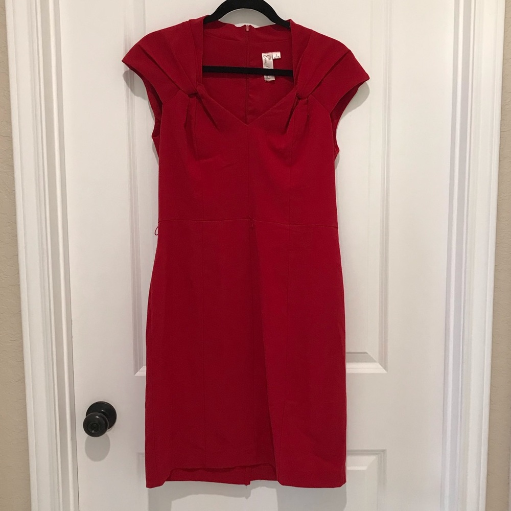 Emma and Michele red dress